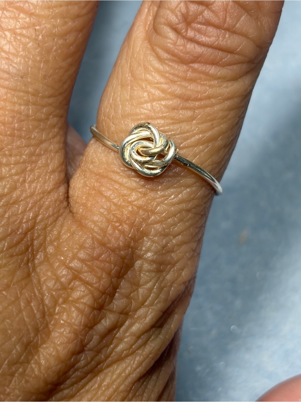 Delicate Silver Rose Ring